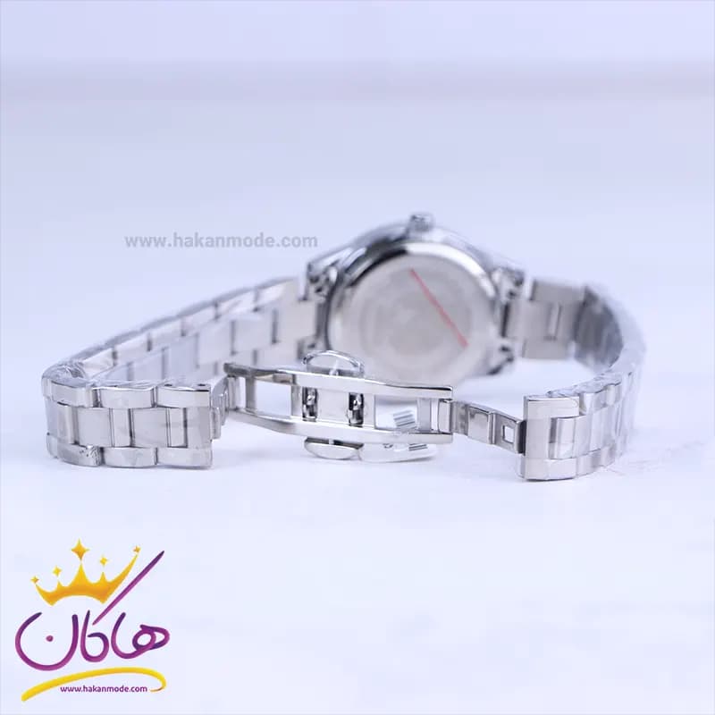 ساعت سیکو زنانه فلزی نقره ای قاب نگین دار GN 059/21 — تصویر ۲