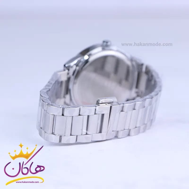 ساعت مچی سیکو مردانه فلزی نقره ای صفحه مشکی OS 9/11 — تصویر ۳