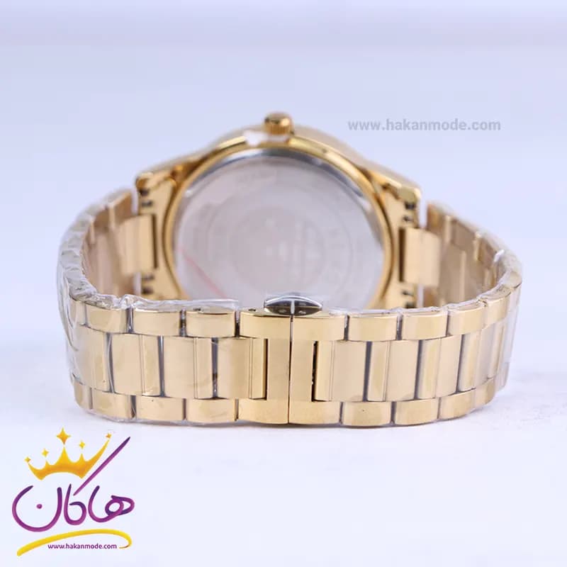 ساعت مچی سیکو مردانه فلزی طلایی صفحه سفید OS 9/14 — تصویر ۳