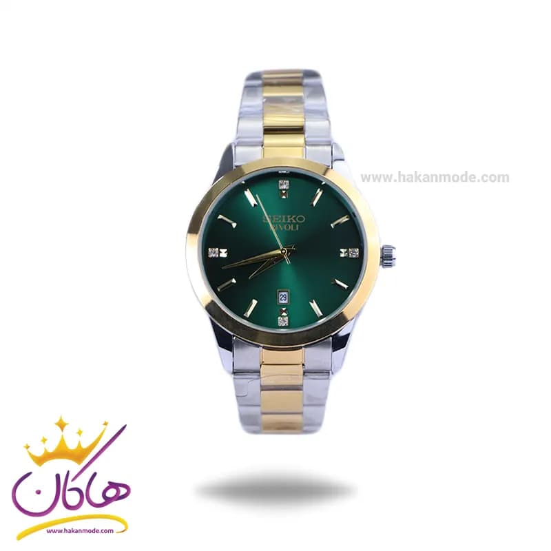 ساعت مچی سیکو مردانه فلزی صفحه سبز OS 9/19