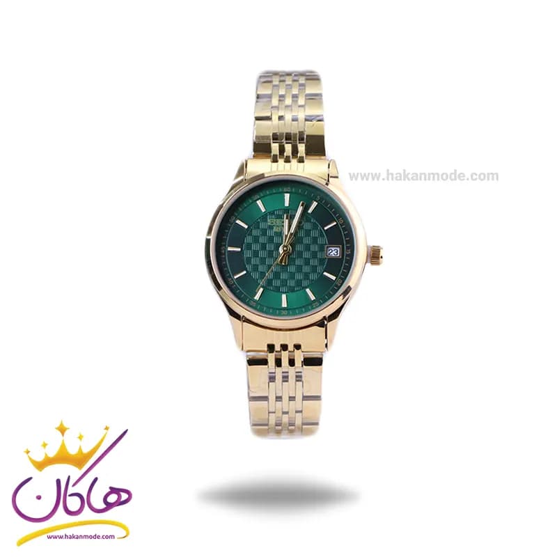 ساعت مچی سیکو زنانه فلزی طلایی صفحه سبز GN 059/1