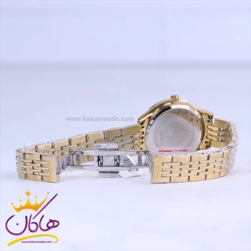 ساعت مچی سیکو زنانه فلزی طلایی صفحه سبز GN 059/1 — تصویر ۲
