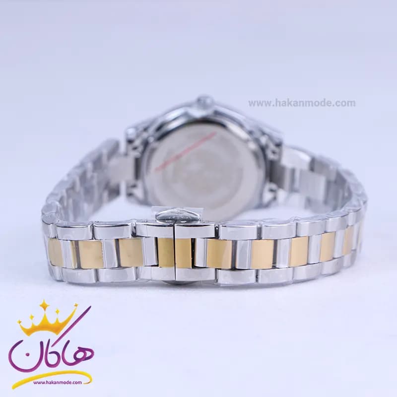 ساعت مچی سیکو زنانه فلزی صفحه مشکی قاب نگین GN 059/4 — تصویر ۳