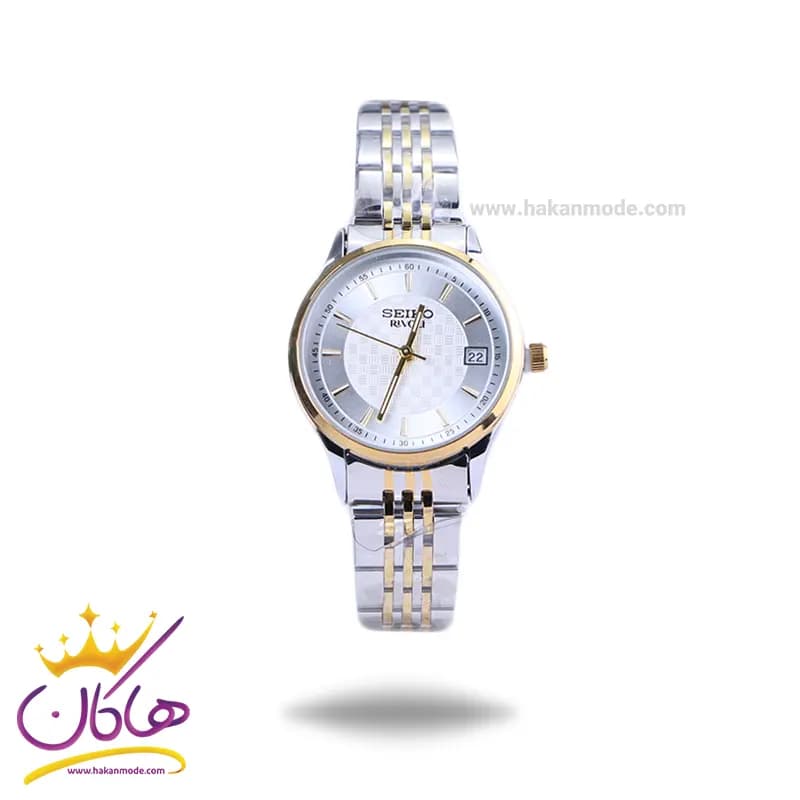 ساعت مچی زنانه سیکو فلزی نقره ای طلایی GN 059/5