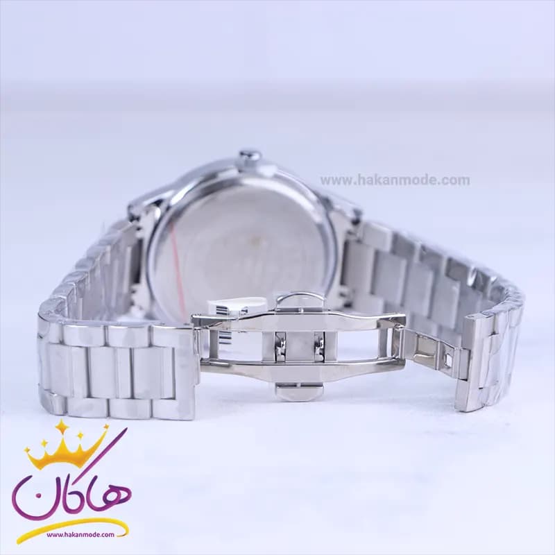 ساعت مچی سیکو مردانه فلزی نقره ای صفحه سرمه ای OS9/6 — تصویر ۲