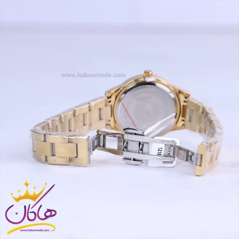 ساعت مچی زنانه سیکو فلزی طلایی صفحه مشکی GN 059/12 — تصویر ۲