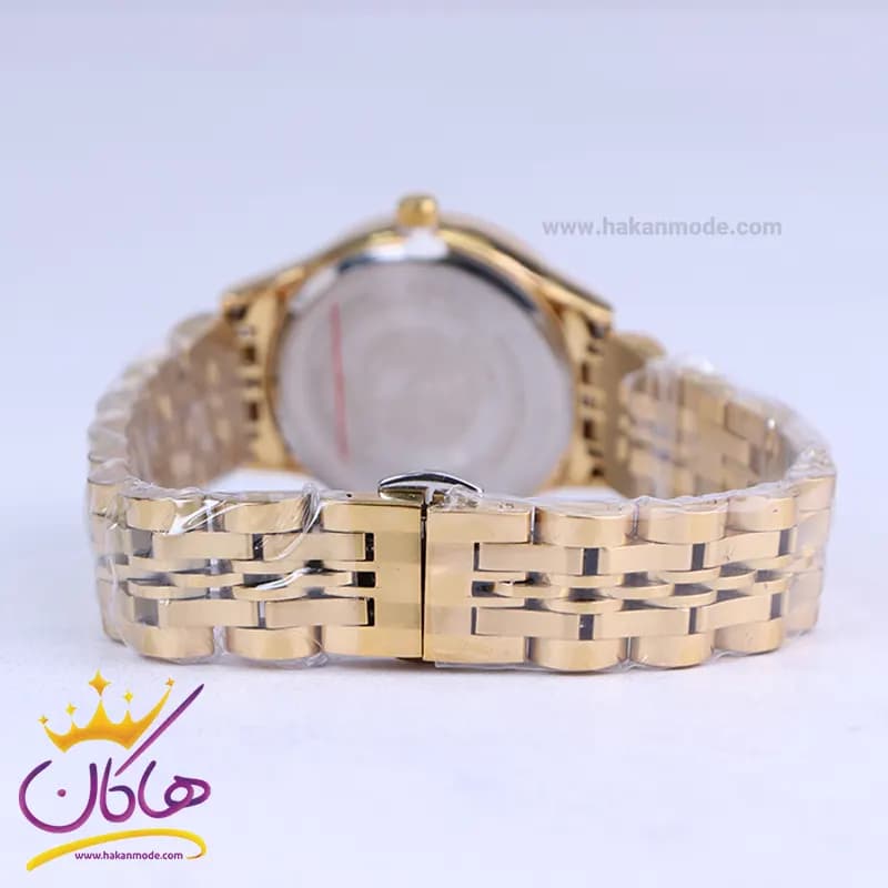 ساعت مچی سیکو زنانه فلزی طلایی صفحه مشکی GN 059/33 — تصویر ۳