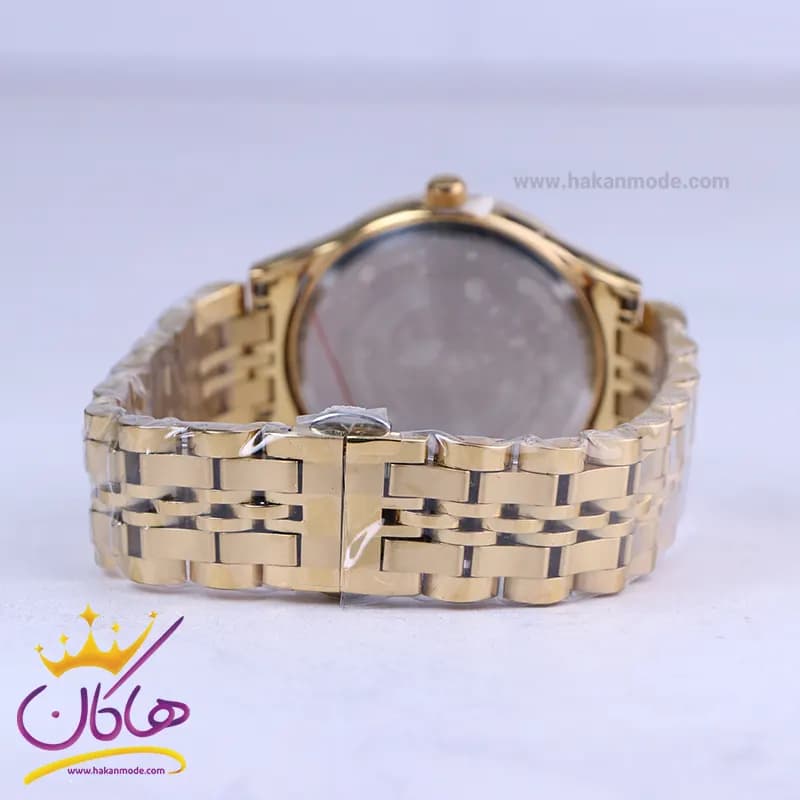 ساعت مچی فلزی سیکو طلایی صفحه سفید مردانه OS 9/40 — تصویر ۳