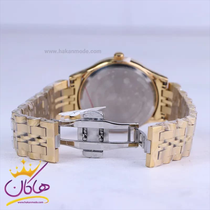 ساعت مچی فلزی سیکو طلایی صفحه سفید مردانه OS 9/40 — تصویر ۲