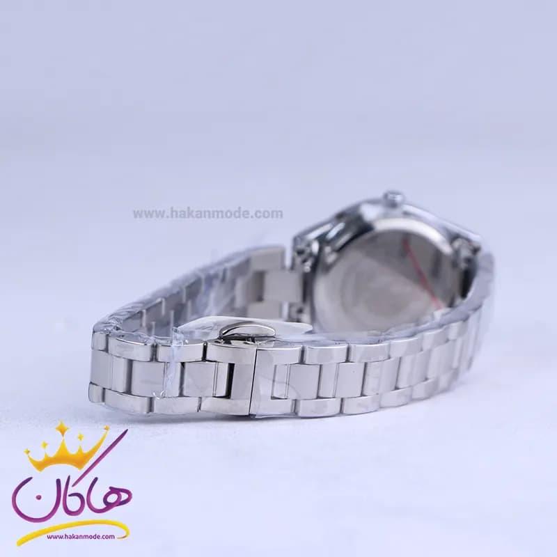 ساعت زنانه سیکو فلزی نقره ای قاب نگین دار GN 059/45 — تصویر ۳