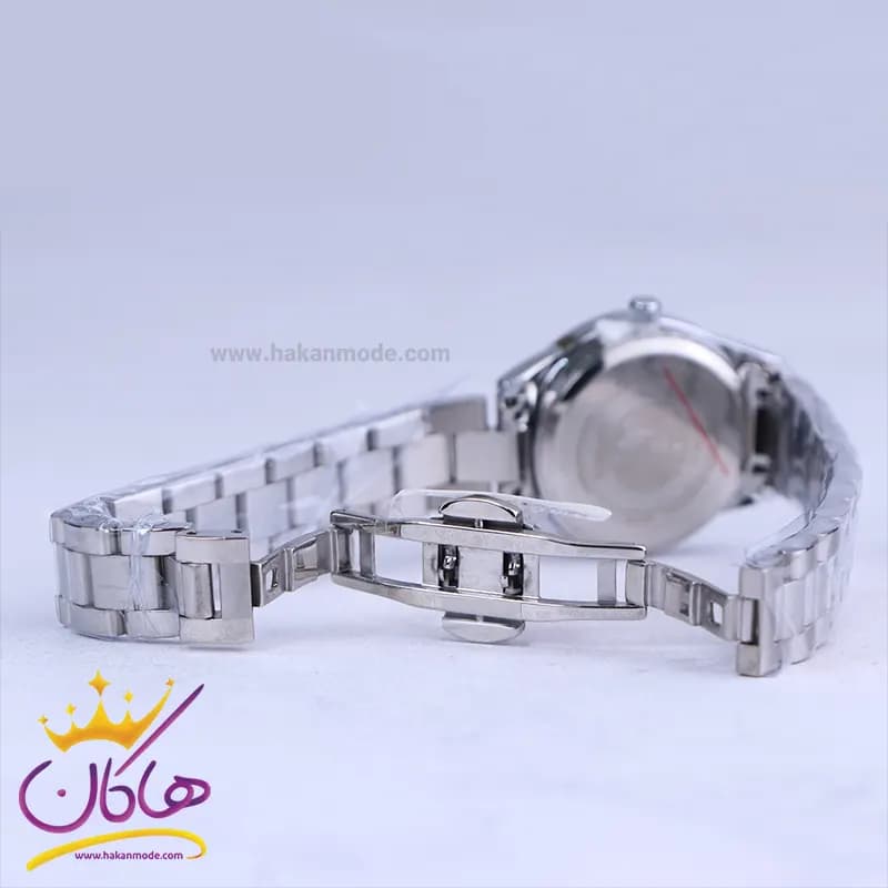 ساعت زنانه سیکو فلزی نقره ای قاب نگین دار GN 059/45 — تصویر ۲