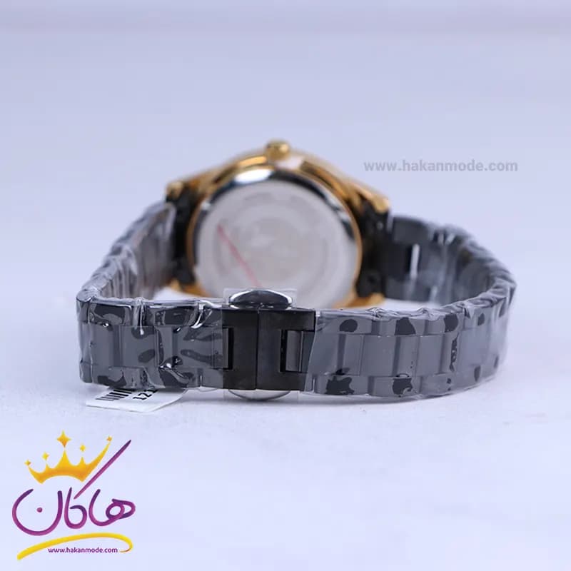 ساعت مچی سیکو فلزی مشکی قاب طلایی زنانه GN 059/46 — تصویر ۳