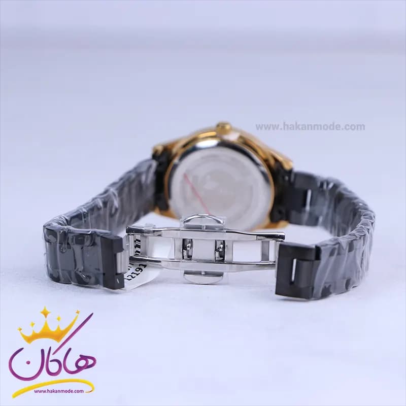 ساعت مچی سیکو فلزی مشکی قاب طلایی زنانه GN 059/46 — تصویر ۲