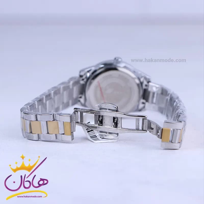 ساعت سیکو زنانه فلزی صفحه سفید قاب نگینی GN 059/47 — تصویر ۲