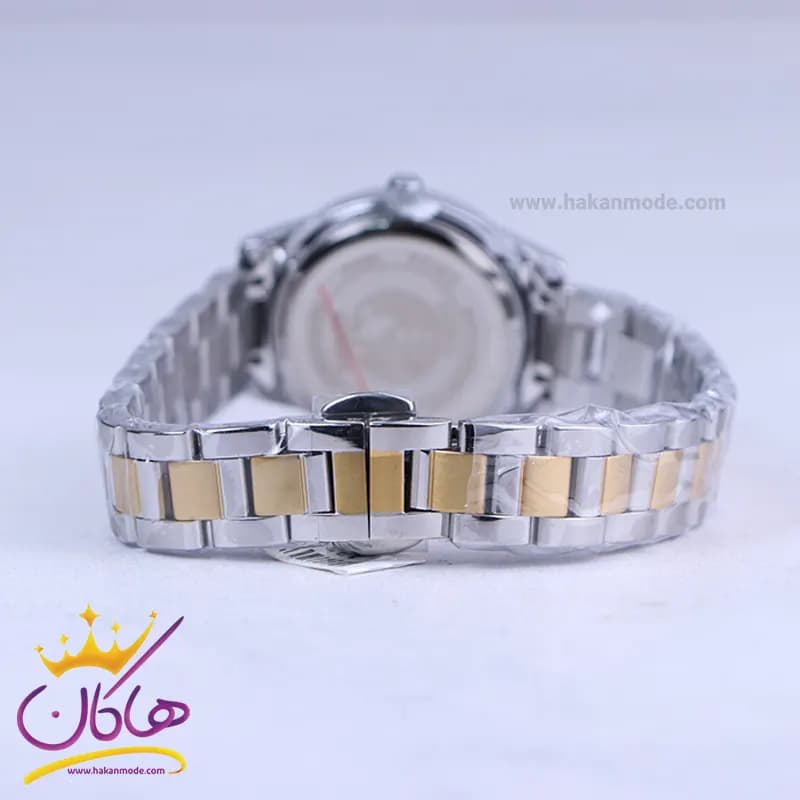 ساعت سیکو زنانه فلزی صفحه سفید قاب نگینی GN 059/47 — تصویر ۳