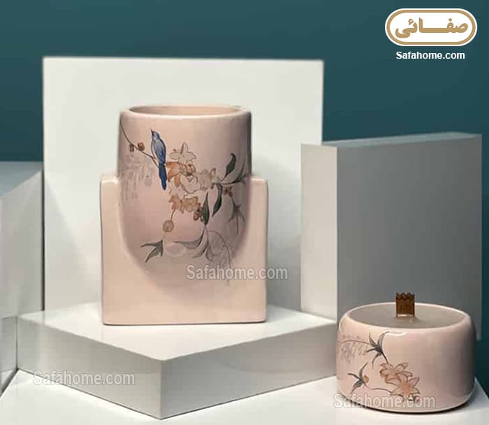 گلدان و شمع هرمدر مدل درخت بهشتی پلاس