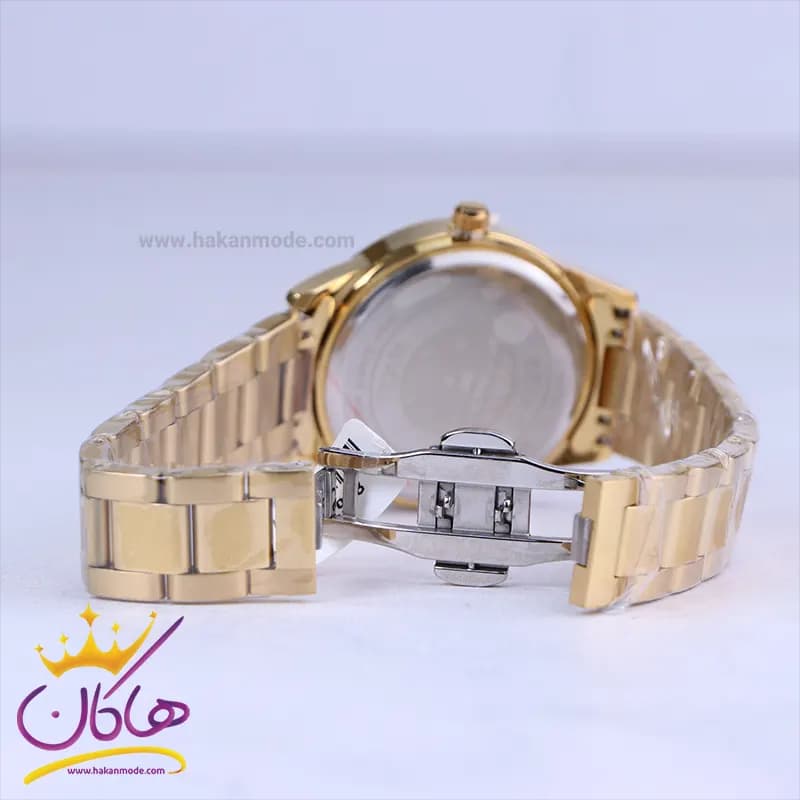 ساعت مچی سیکو مردانه فلزی طلایی صفحه نقره ای OS 9/48 — تصویر ۲
