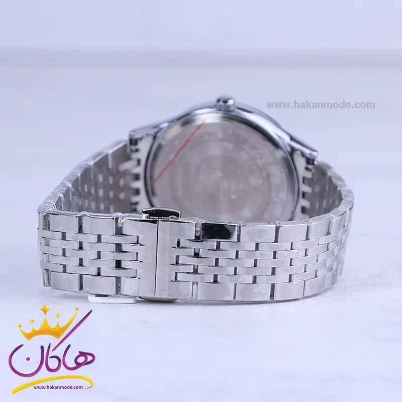 ساعت مچی سیکو مردانه فلزی نقره ای صفحه مشکی OS 9/37 — تصویر ۳