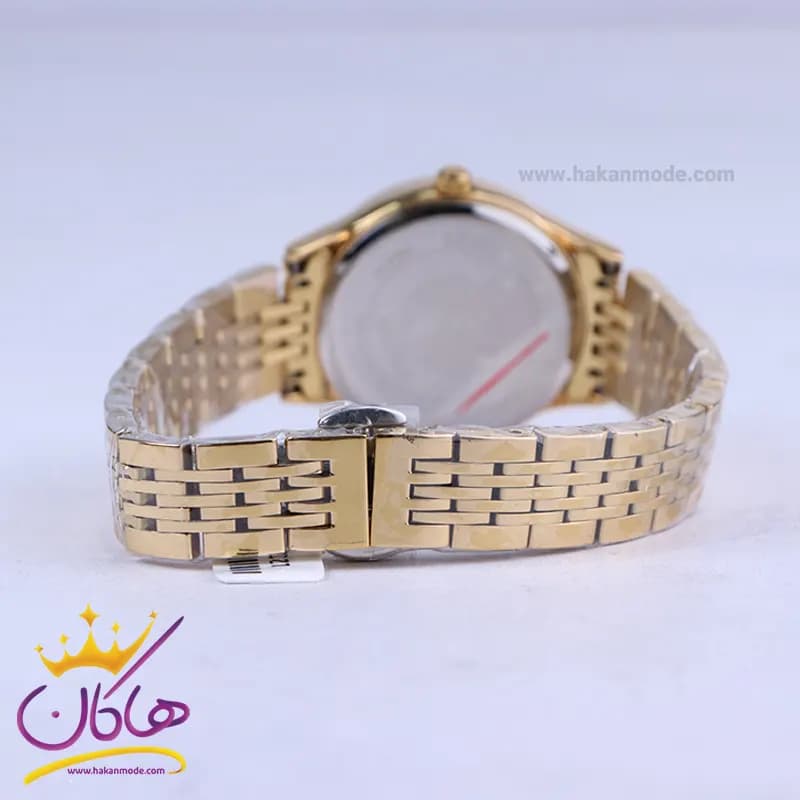 ساعت مچی سیکو زنانه فلزی طلایی صفحه مشکی GN 059/38 — تصویر ۳