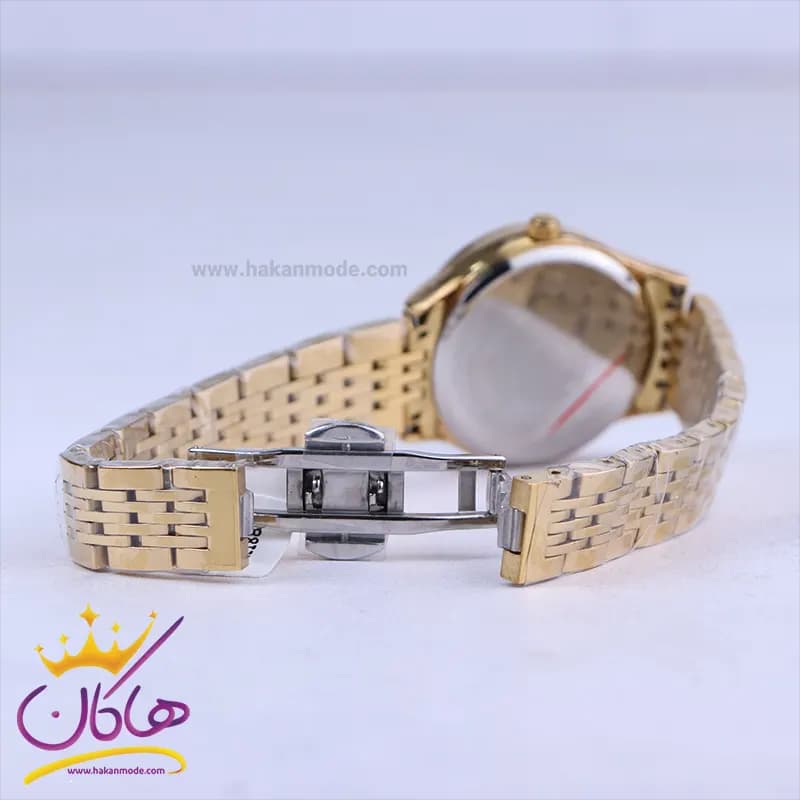 ساعت مچی سیکو زنانه فلزی طلایی صفحه مشکی GN 059/38 — تصویر ۲