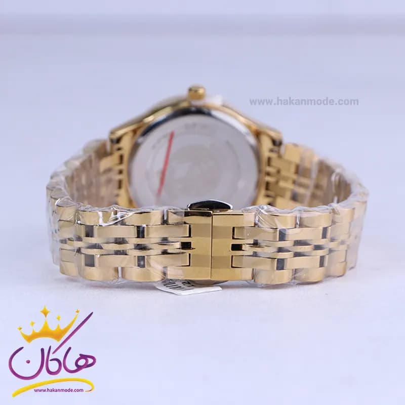 ساعت مچی سیکو زنانه فلزی طلایی صفحه مشکی GN 059/40 — تصویر ۳