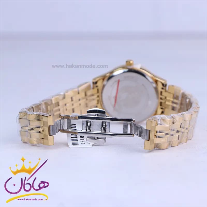 ساعت مچی سیکو زنانه فلزی طلایی صفحه مشکی GN 059/40 — تصویر ۲