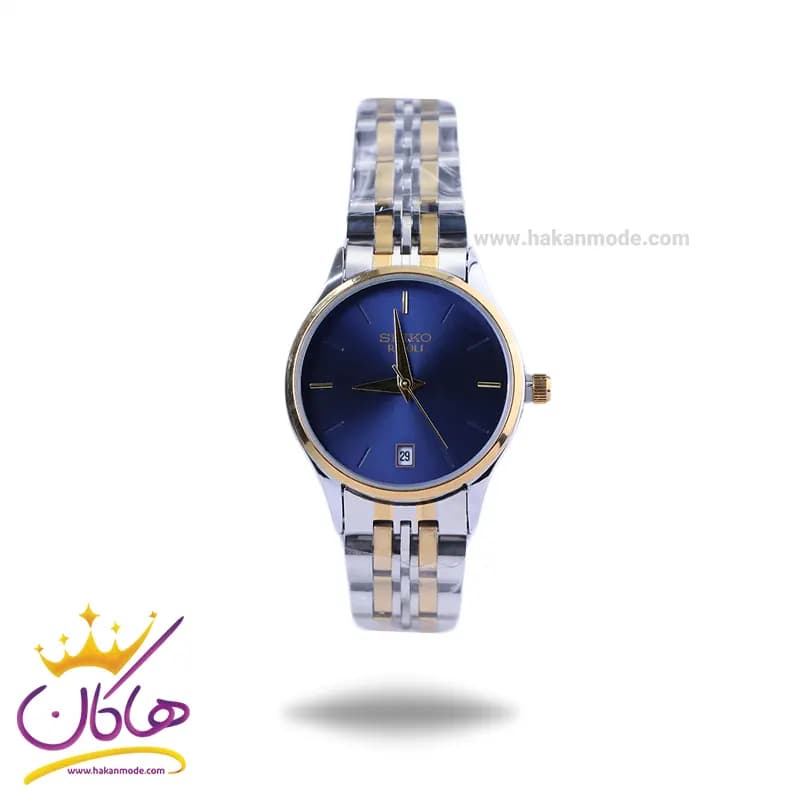 ساعت مچی سیکو زنانه فلزی صفحه سرمه ای GN 059/42