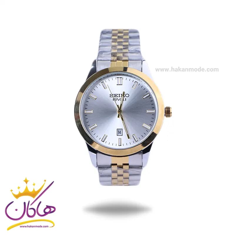 ساعت عقربه ای سیکو فلزی نقره ای طلایی مردانه OS 9/33