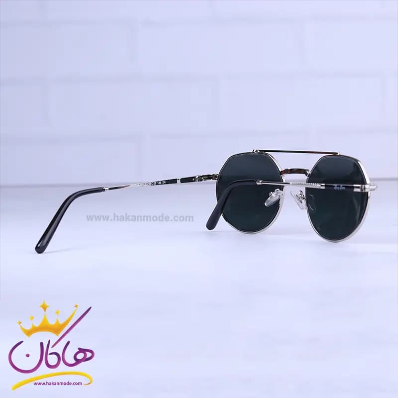 عینک آفتابی مردانه ری بن فریم گرد نقره ای RB 8265/1 — تصویر ۳
