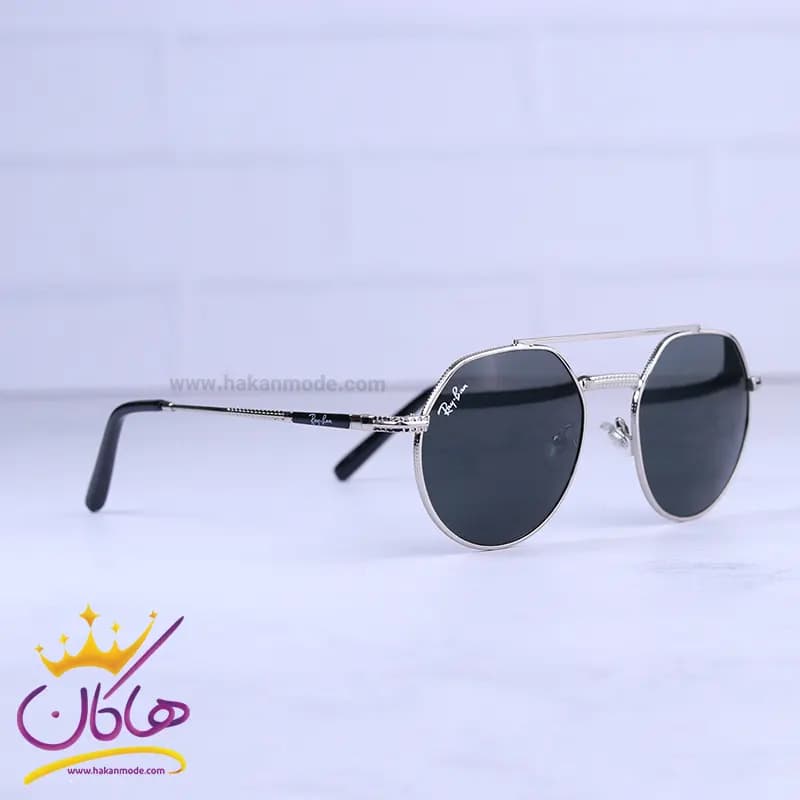 عینک آفتابی مردانه ری بن فریم گرد نقره ای RB 8265/1 — تصویر ۴