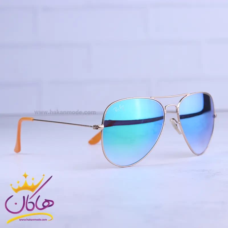عینک آفتابی ری بن مردانه فلزی شیشه جیوه ای RB 3026/1 — تصویر ۳