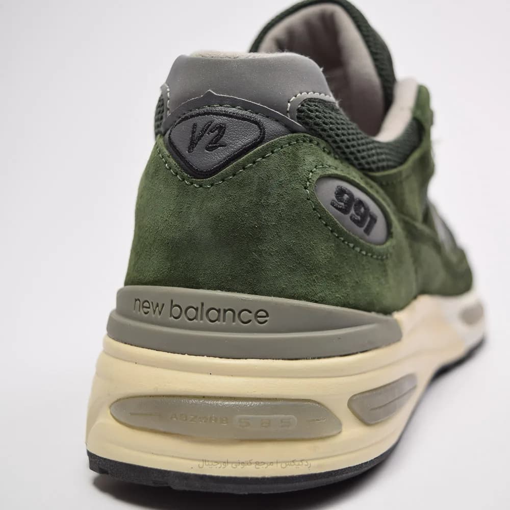 کتونی New Balance مدل 991v2 Made in UK Kombu – U991GR2 — تصویر ۸