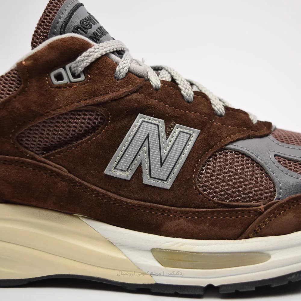 کتونی New Balance مدل 991v2 Made in UK Pinecone – U991BR2 — تصویر ۷