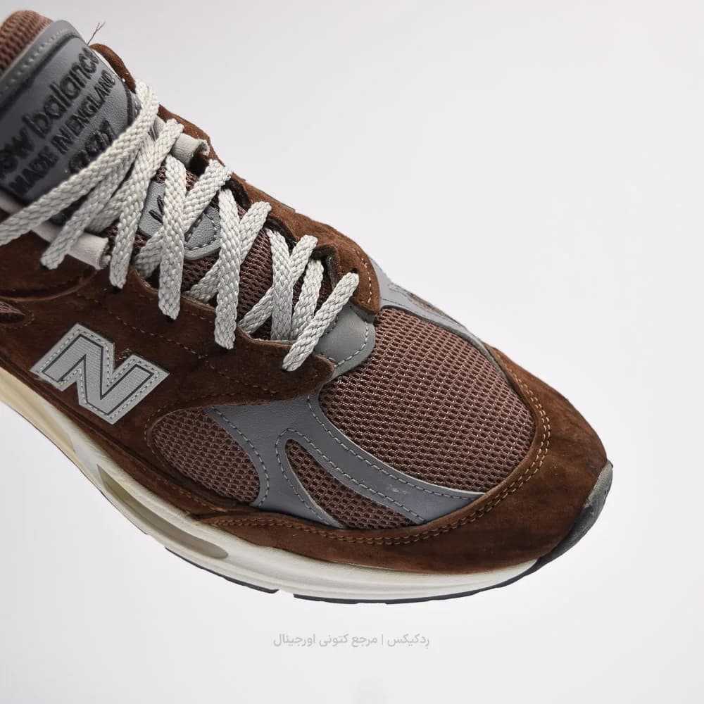 کتونی New Balance مدل 991v2 Made in UK Pinecone – U991BR2 — تصویر ۵