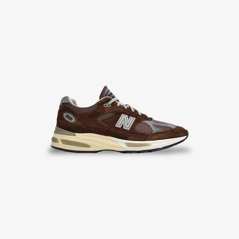کتونی New Balance مدل 991v2 Made in UK Pinecone – U991BR2