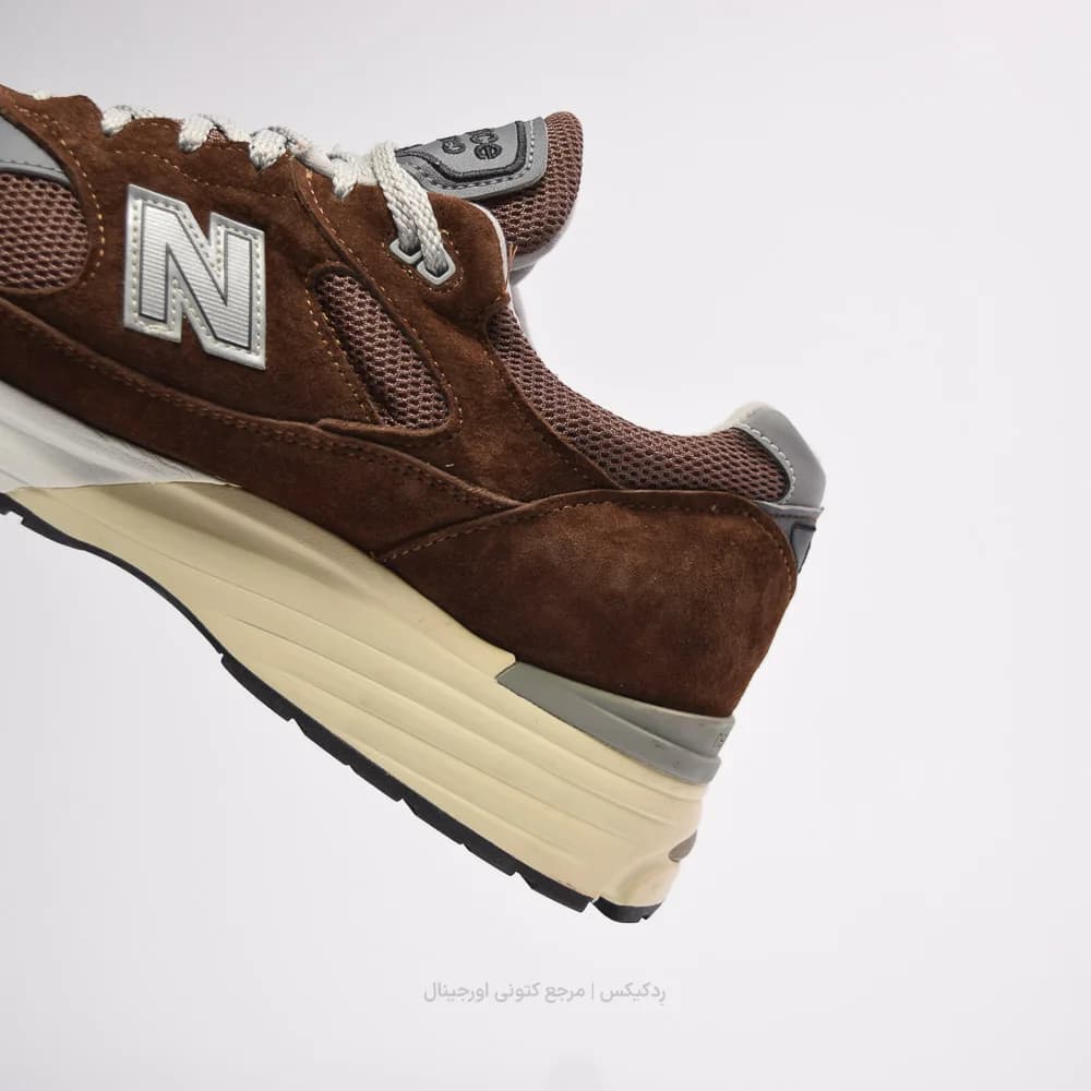 کتونی New Balance مدل 991v2 Made in UK Pinecone – U991BR2 — تصویر ۴