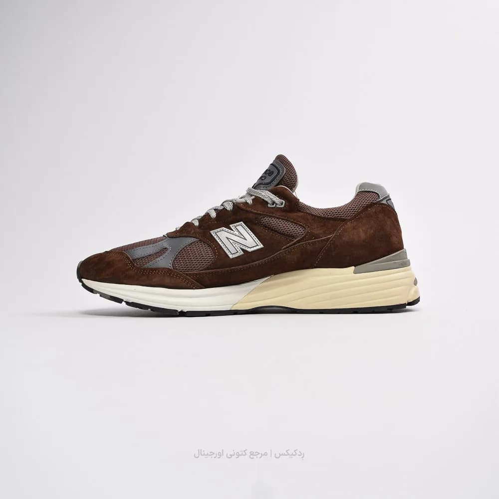 کتونی New Balance مدل 991v2 Made in UK Pinecone – U991BR2 — تصویر ۲