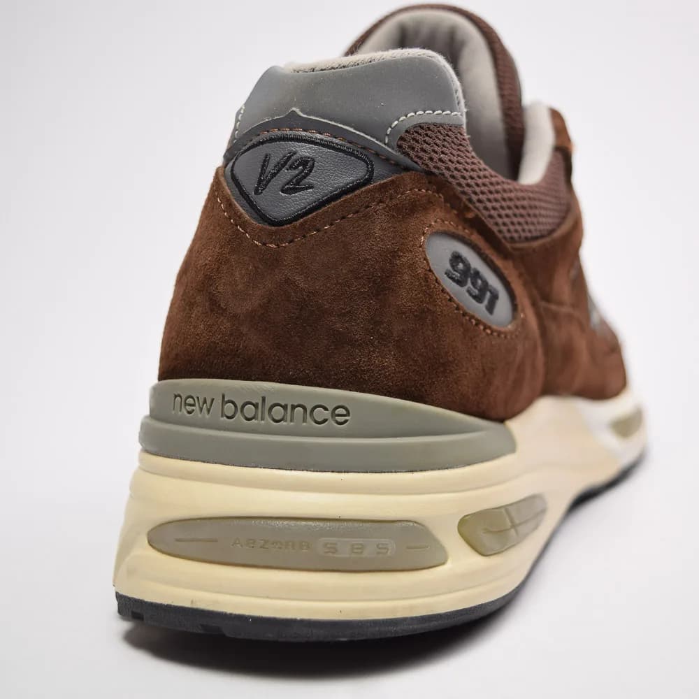 کتونی New Balance مدل 991v2 Made in UK Pinecone – U991BR2 — تصویر ۸