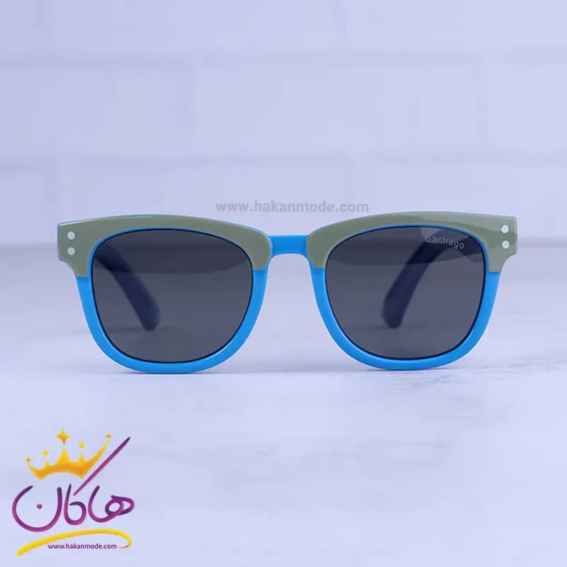 عینک آفتابی بچگانه فریم سبز آبی سانتیاگو 8131/4