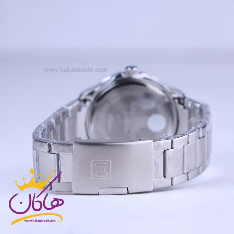 ساعت نیوی فورس مردانه فلزی نقره ای صفحه سفید 9244/2 — تصویر ۳