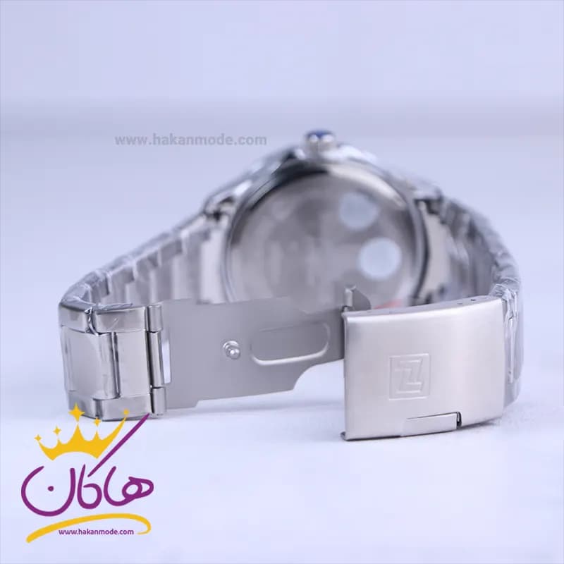 ساعت نیوی فورس مردانه فلزی نقره ای صفحه سفید 9244/2 — تصویر ۲