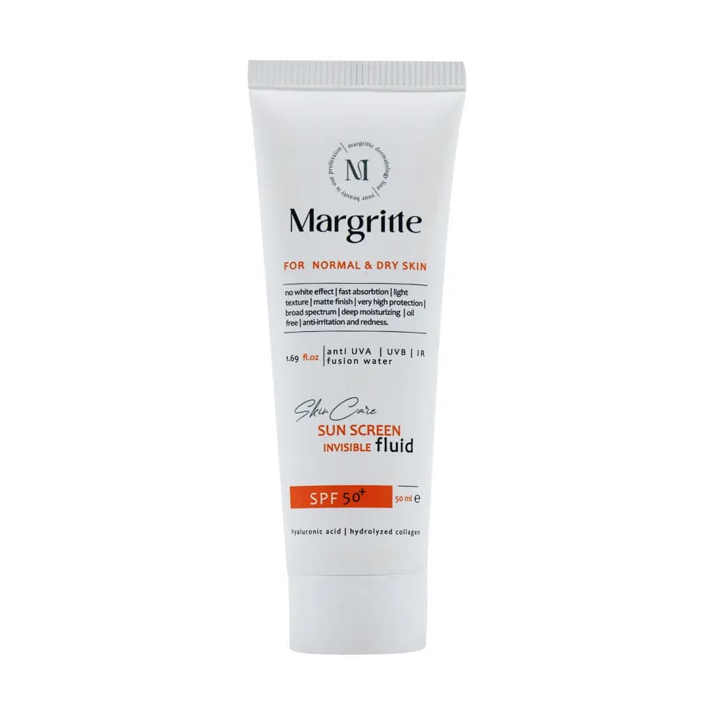 فلوئید ضد آفتاب پوست نرمال تا خشک SPF50 مارگریت 50 میلی لیتر
