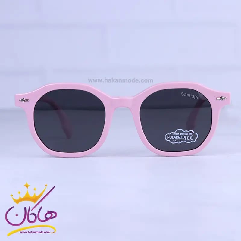 عینک آفتابی سانتیاگو بچگانه فریم صورتی 11089/2
