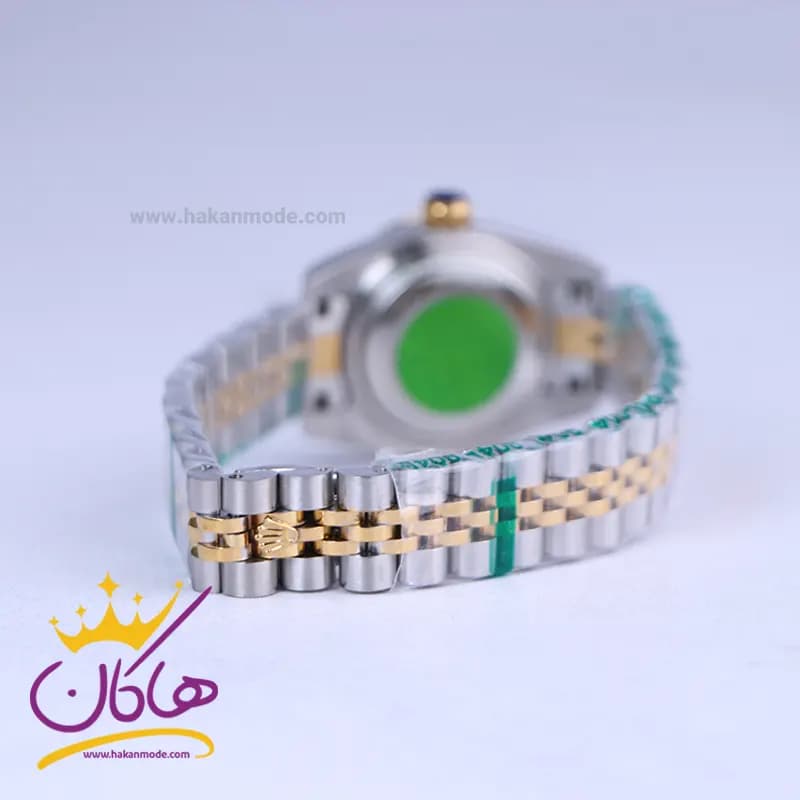 ساعت مچی رولکس زنانه فلزی دیت جاست صفحه سفید 4041/48 — تصویر ۳