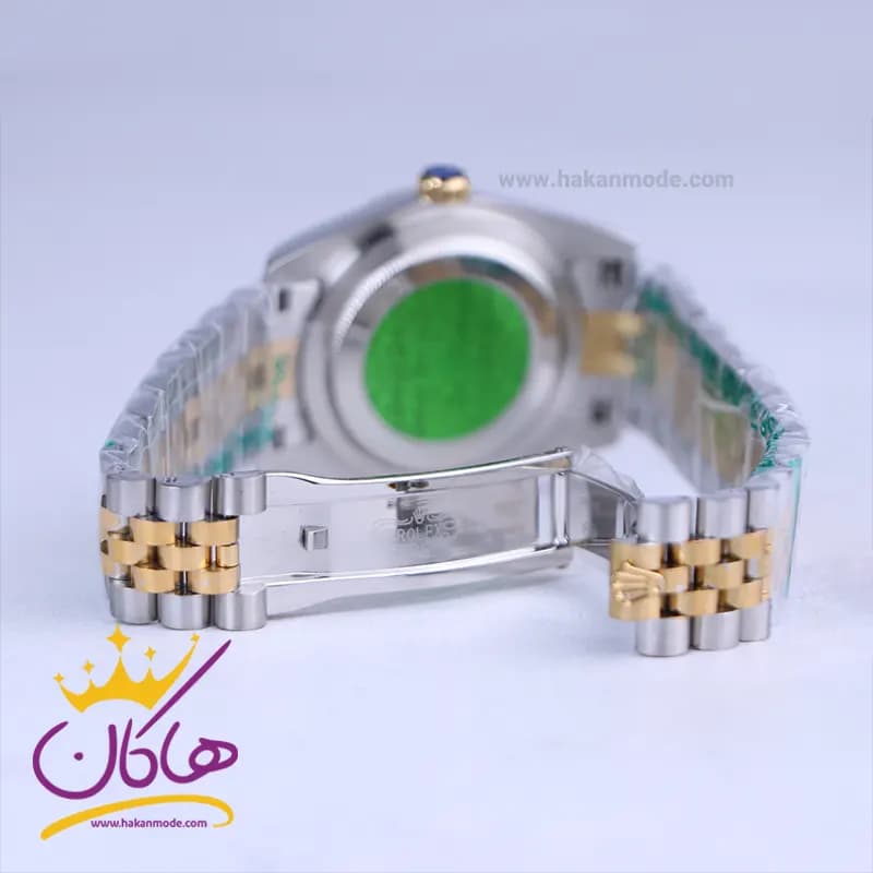 ساعت رولکس مردانه فلزی دیت جاست نقره ای طلایی 4043/47 — تصویر ۲