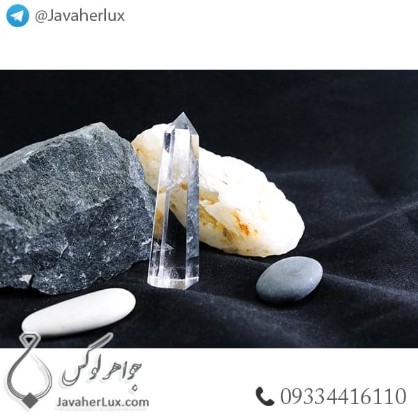 منشور سنگ کریستال کوارتز مدل دادار _ کد : 400375 — تصویر ۲