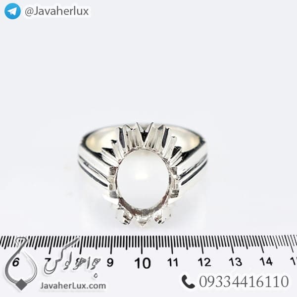 رکاب انگشتر نقره مردانه _ کد : 100453 — تصویر ۴