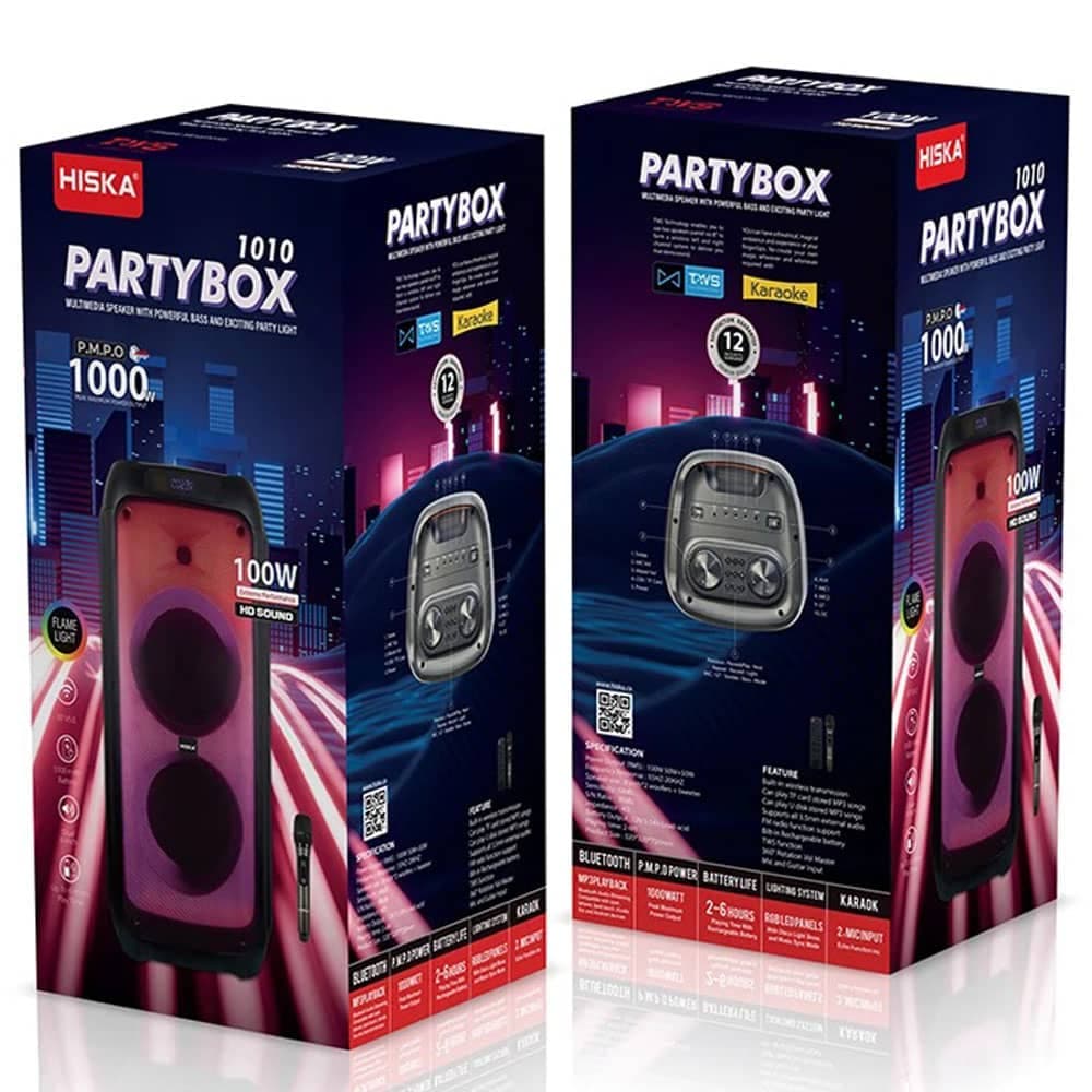 اسپیکر هیسکا HISKA PARTYBOX 1010 — تصویر ۳
