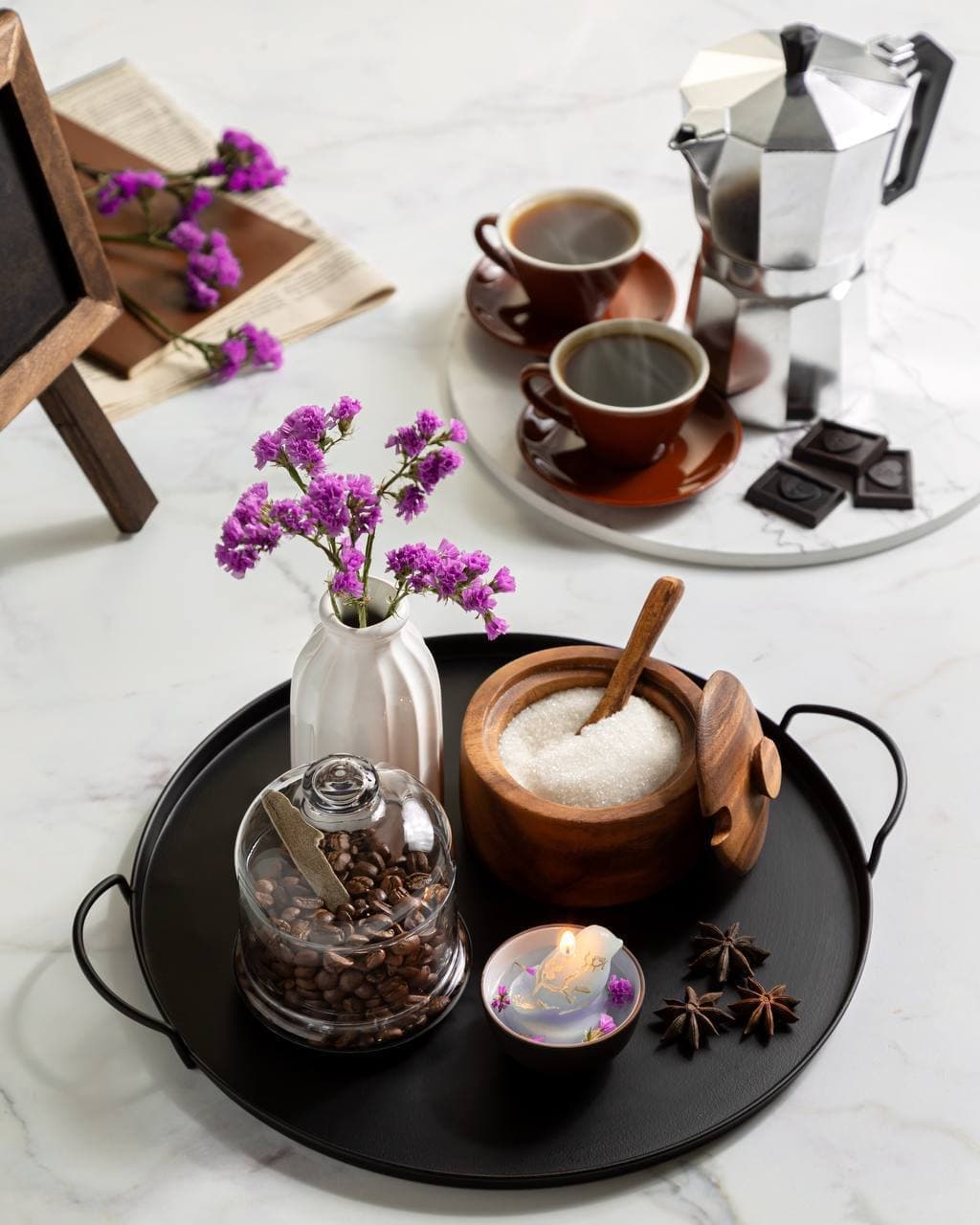 سینی فلزی گرد طرح ایکیا — تصویر ۳