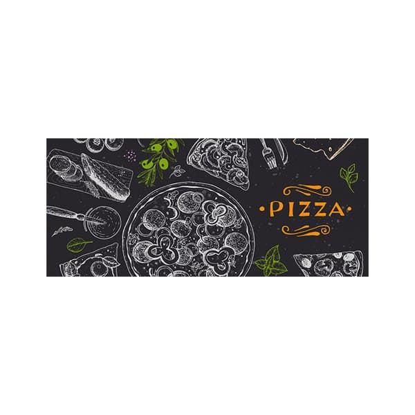 پادری آشپزخانه مدل طرح گرافیکی پیتزاMH0298 — تصویر ۲